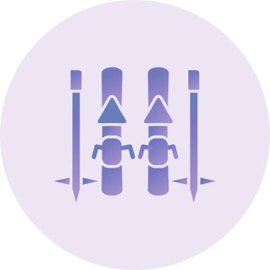 Kayak Vektörü Kabartma Simgesi Tasarımı