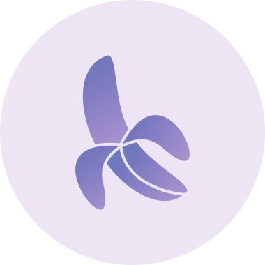 Muz Vektörü Kabartma Simgesi Tasarımı 