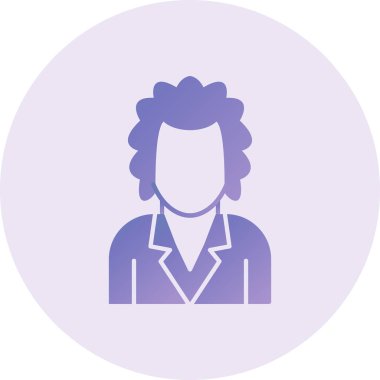 person Scientist. web icon vector illustration