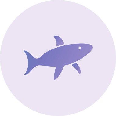Shark web icon vector illustration