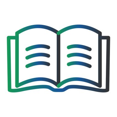 kitap simgesi vektör illüstrasyonu 