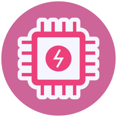 cpu. web icon simple illustration. Power 