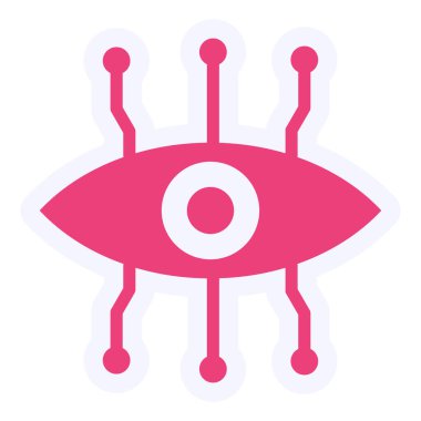 Bionic Eye. web icon simple design