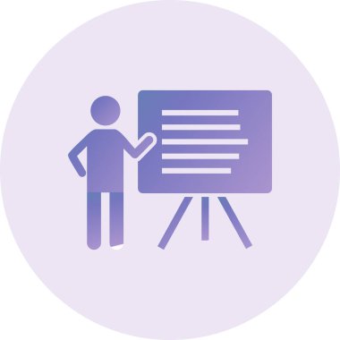 sunum vektörü simgesi modern basit tasarım