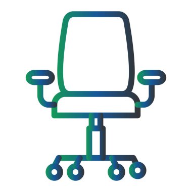 Sandalye. Web simgesi basit illüstrasyon