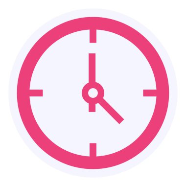 Saat. Web simgesi basit illüstrasyon