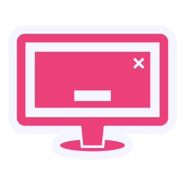 Virüs Vektörü Kabartma Simgesi Tasarımı