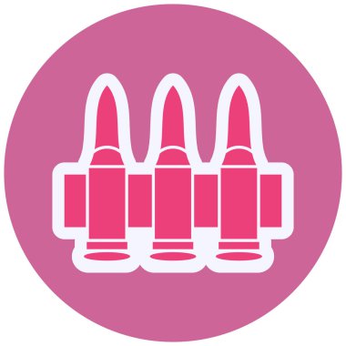 vector illustration of a beautiful purple and pink lipstick
