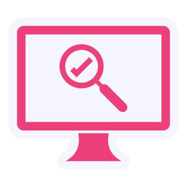 Ara. Web simgesi basit illüstrasyon