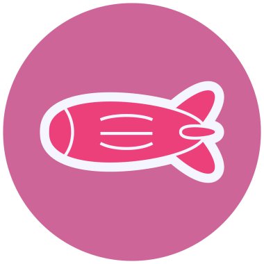 Zeppelin simgesi vektör illüstrasyonu