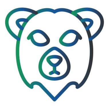Polar Bear web icon vector illustration