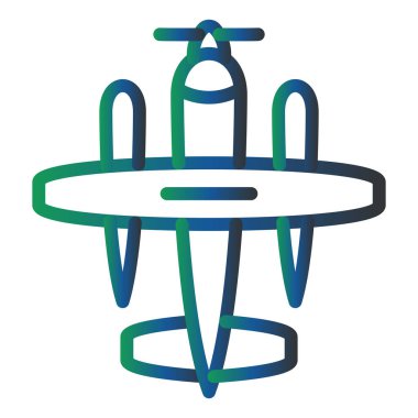 Deniz uçağı. Web simgesi basit illüstrasyon