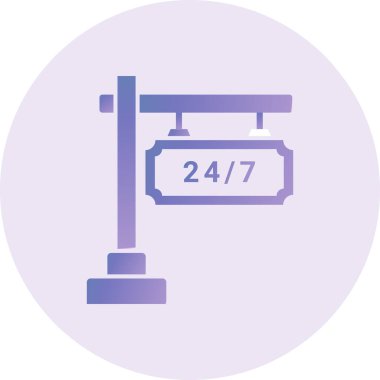 Açık simgenin vektör illüstrasyonu