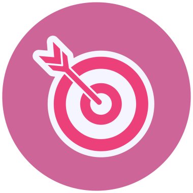 Hedef. Web simgesi basit illüstrasyon 