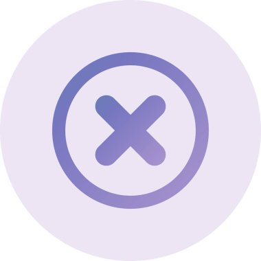 Cancel Vector Glyph Icon Design