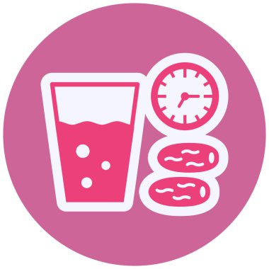 Iftar  web icon vector illustration