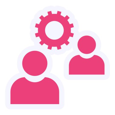 Brainstorming Vector Glyph Icon Design 