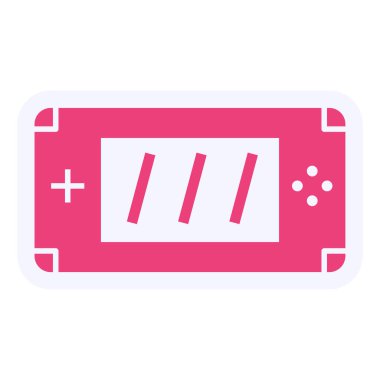 Oyun Aygıtı Vektörü Kabartma Simgesi Tasarımı 