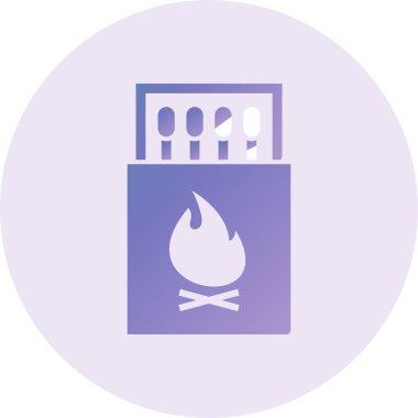 simple Matches illustration, web icon