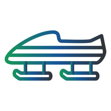 vector illustration of Bobsledding 