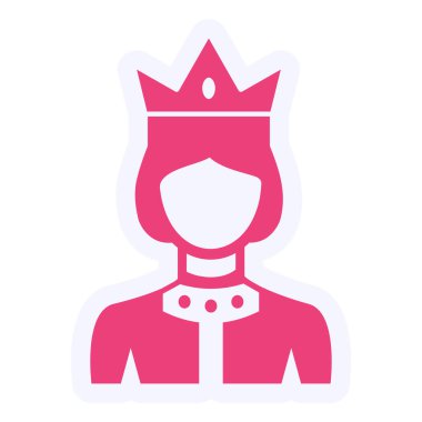 Queen icon. vector illustration