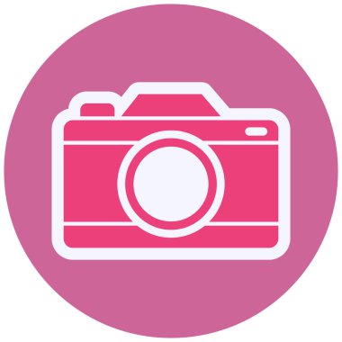 Kamera. Web simgesi basit illüstrasyon 