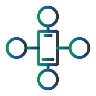 Mobile Marketing. web icon simple illustration