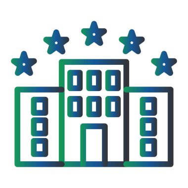 hotel vektör çizim