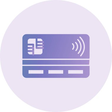 credit card, web icon illustration