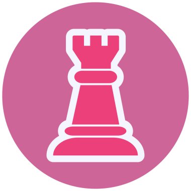 Chess Piece Vector Glyph Icon Design 