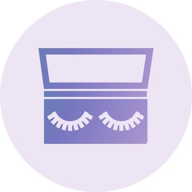 makeup. web icon simple illustration. Eyelashes