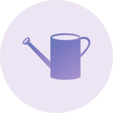 Watering Can. simple illustration isolated on background