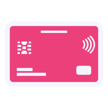 credit card, web icon illustration