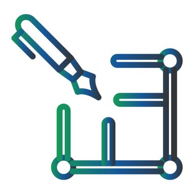 vector illustration of Layout modern icon