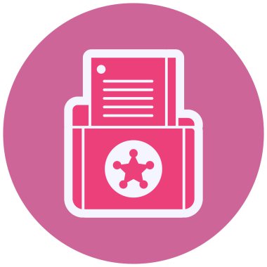 Dosya simgesinin vektör illüstrasyonu