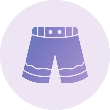 Şort. Web simgesi basit illüstrasyon