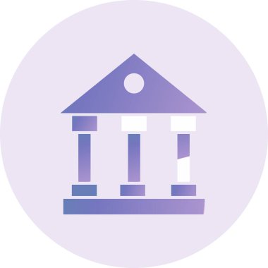 Banka simgesinin vektör illüstrasyonu