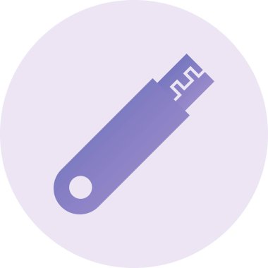 Flash Sürücü Vektörü Şekil Simgesi Tasarımı 