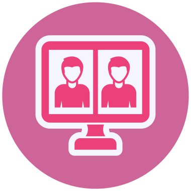 Meeting Vector Glyph Icon Design