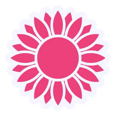 Çiçeğin vektör illüstrasyonu