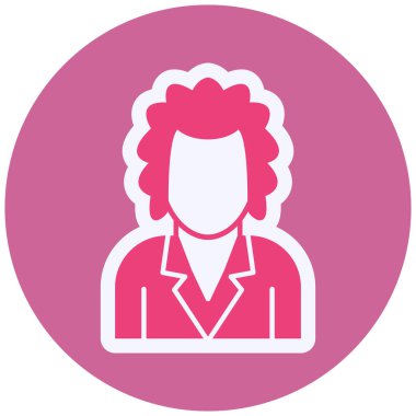 person Scientist. web icon vector illustration