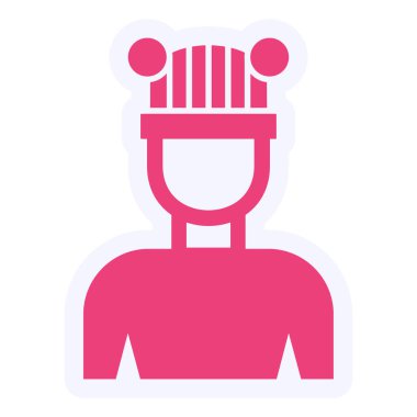 adam web simge vektör çizim