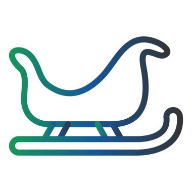 Kızak Vektörü Şekil Simgesi Tasarımı