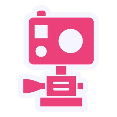 Kamera. Web simgesi basit illüstrasyon 