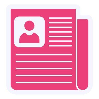 employee id card, simple web icon 