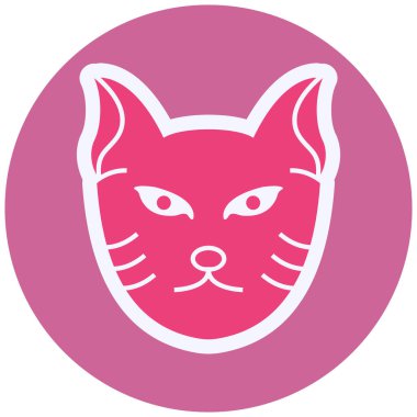 Cat web icon vector illustration