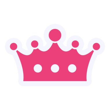 taç simgesi vektör illüstrasyonu 