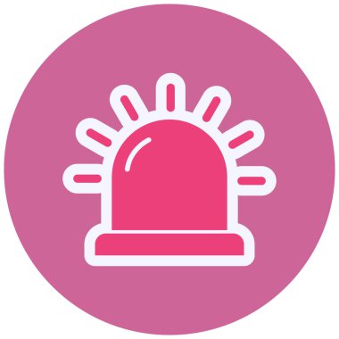 web illustration of single alert icon
