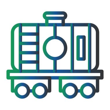 vector illustration of Oil Tank icon