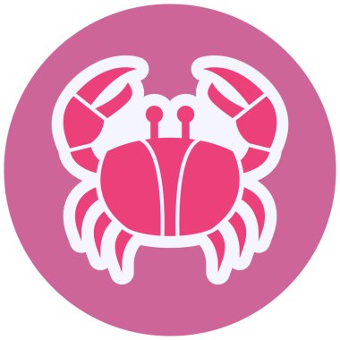 Crab web icon vector illustration